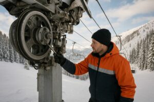 Maintenance prédictive conditionnelle remontée mécanique de ski par VIBALTEQ